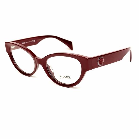 Versace Accessories - Versace Mod. 3361U 5487 Women's Bordeaux New Authentic 53mm Glasses NWT